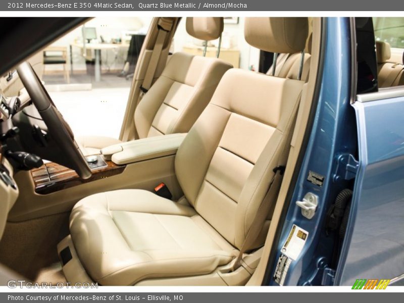 Quartz Blue Metallic / Almond/Mocha 2012 Mercedes-Benz E 350 4Matic Sedan