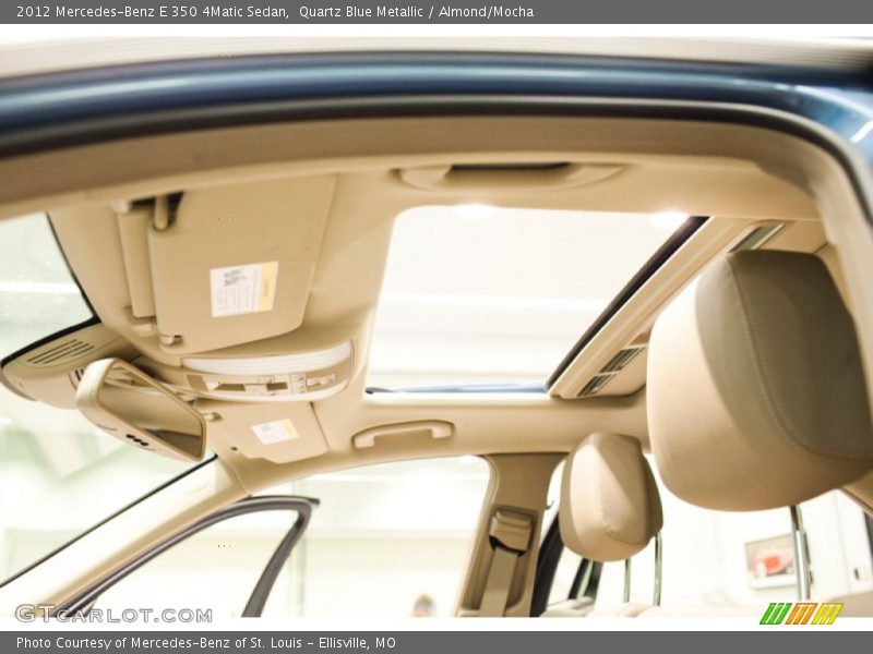 Quartz Blue Metallic / Almond/Mocha 2012 Mercedes-Benz E 350 4Matic Sedan
