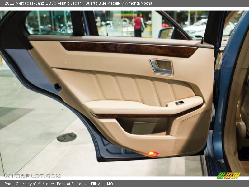 Quartz Blue Metallic / Almond/Mocha 2012 Mercedes-Benz E 350 4Matic Sedan