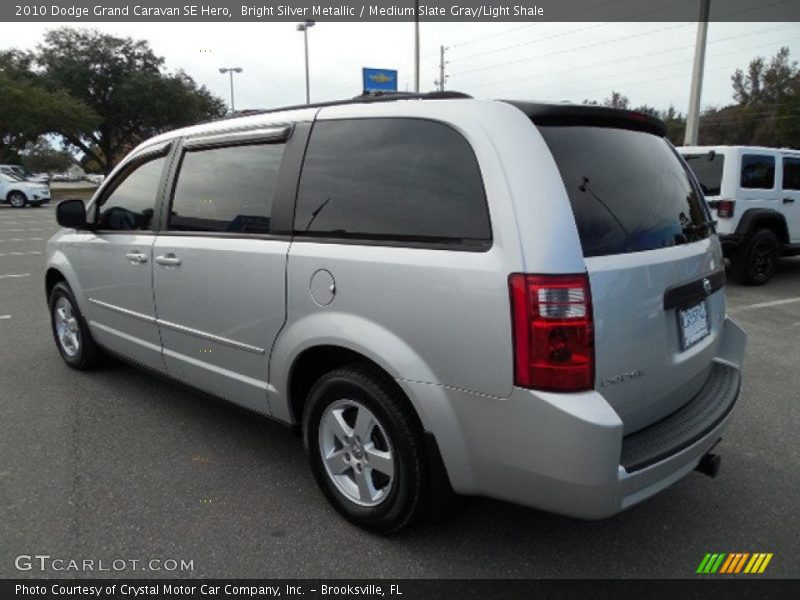 Bright Silver Metallic / Medium Slate Gray/Light Shale 2010 Dodge Grand Caravan SE Hero