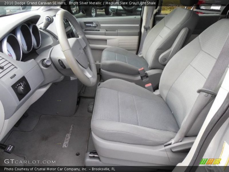 Bright Silver Metallic / Medium Slate Gray/Light Shale 2010 Dodge Grand Caravan SE Hero