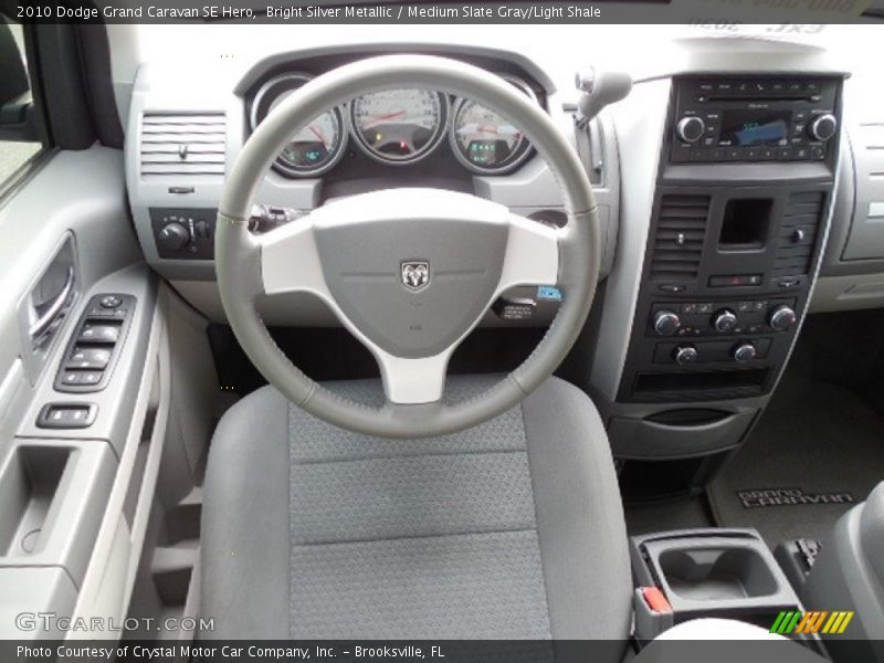 Bright Silver Metallic / Medium Slate Gray/Light Shale 2010 Dodge Grand Caravan SE Hero
