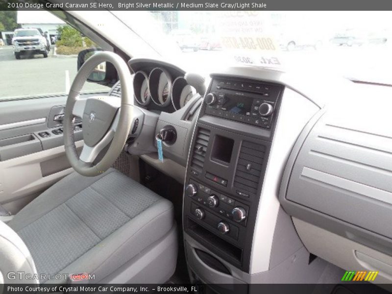 Bright Silver Metallic / Medium Slate Gray/Light Shale 2010 Dodge Grand Caravan SE Hero