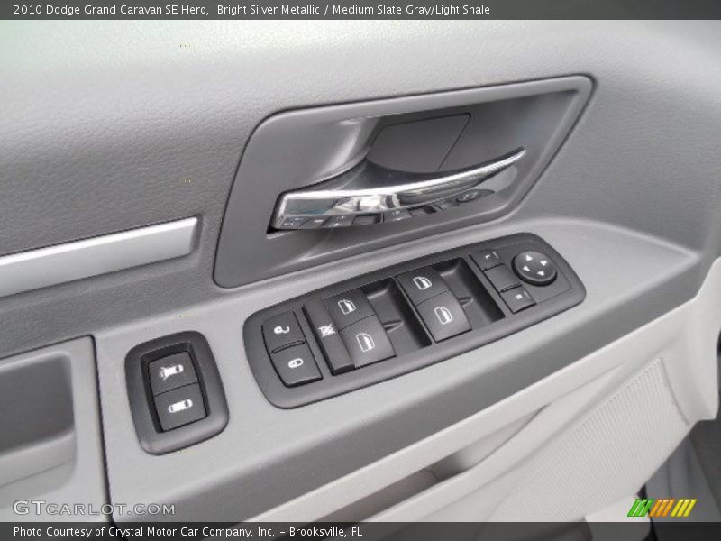 Bright Silver Metallic / Medium Slate Gray/Light Shale 2010 Dodge Grand Caravan SE Hero