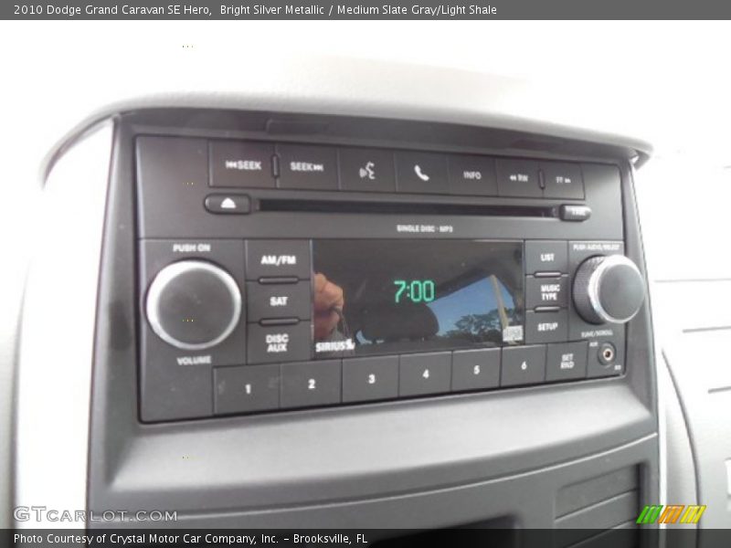 Bright Silver Metallic / Medium Slate Gray/Light Shale 2010 Dodge Grand Caravan SE Hero