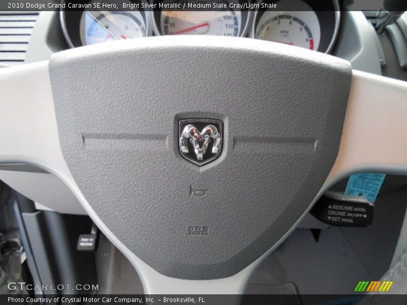 Bright Silver Metallic / Medium Slate Gray/Light Shale 2010 Dodge Grand Caravan SE Hero