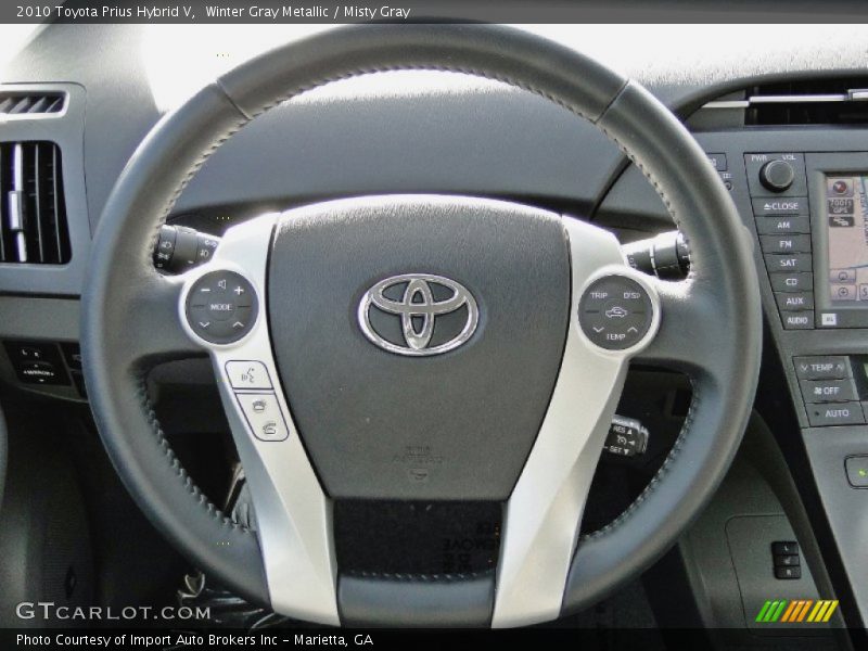 Winter Gray Metallic / Misty Gray 2010 Toyota Prius Hybrid V