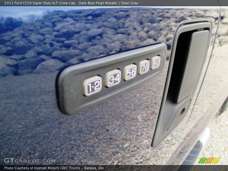 Dark Blue Pearl Metallic / Steel Gray 2011 Ford F250 Super Duty XLT Crew Cab