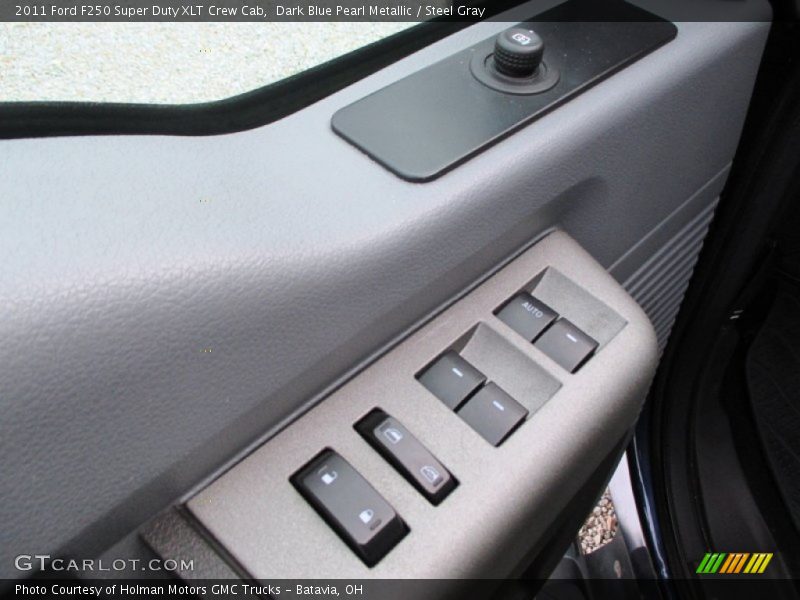 Dark Blue Pearl Metallic / Steel Gray 2011 Ford F250 Super Duty XLT Crew Cab