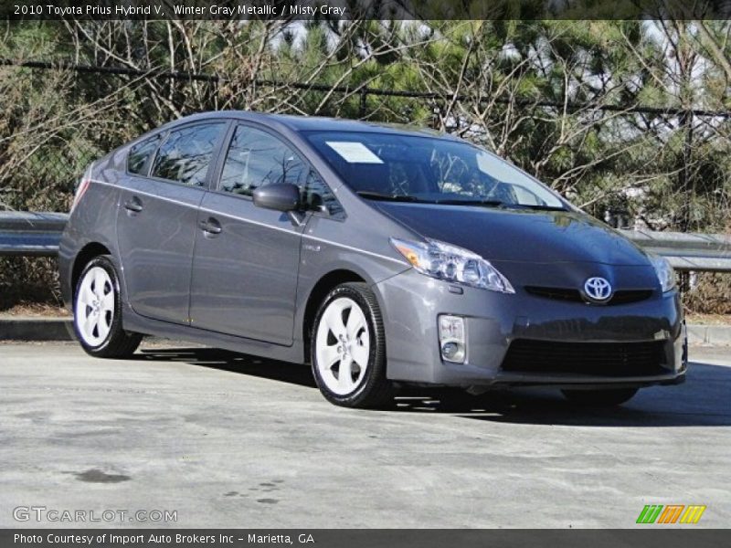 Winter Gray Metallic / Misty Gray 2010 Toyota Prius Hybrid V