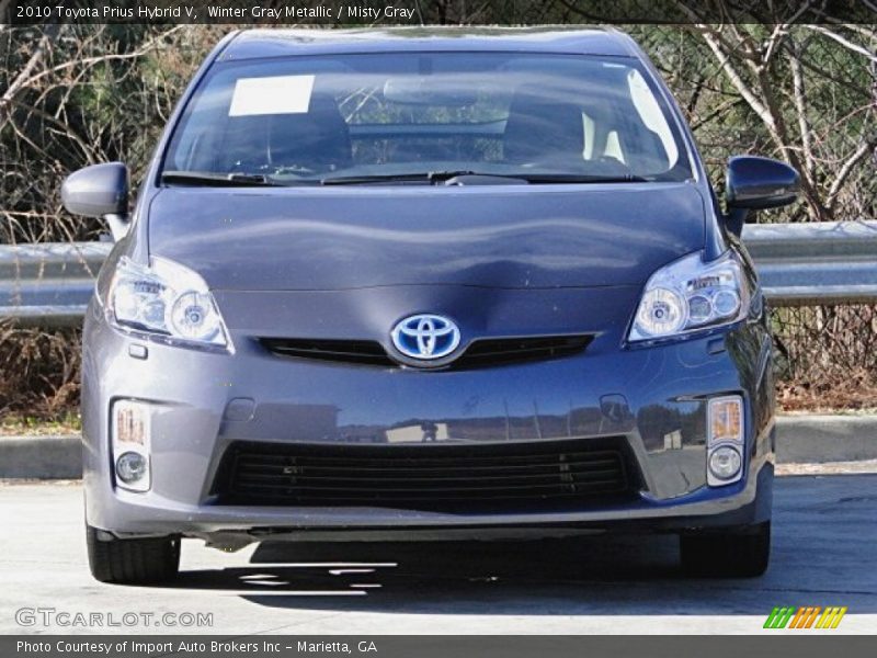 Winter Gray Metallic / Misty Gray 2010 Toyota Prius Hybrid V