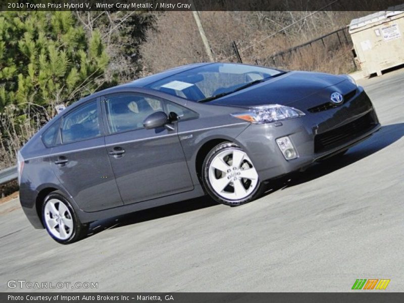 Winter Gray Metallic / Misty Gray 2010 Toyota Prius Hybrid V