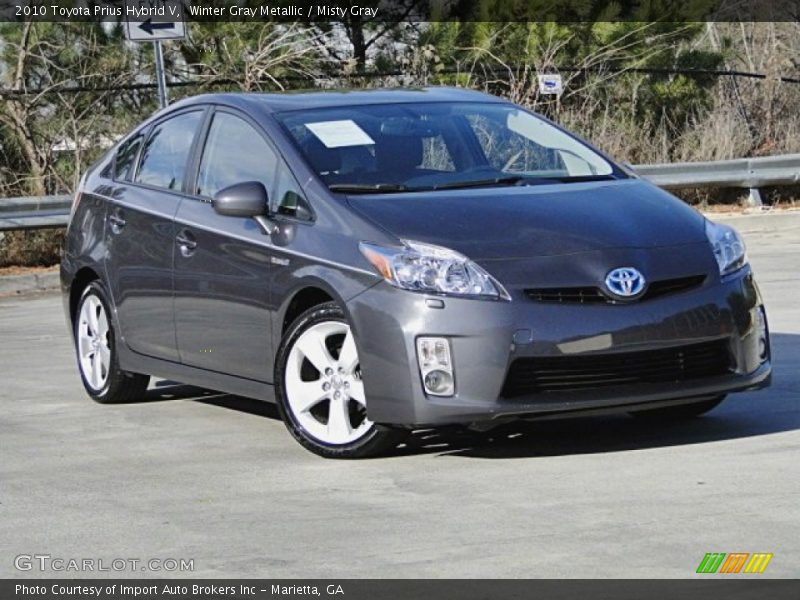 Winter Gray Metallic / Misty Gray 2010 Toyota Prius Hybrid V