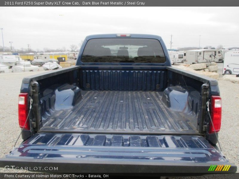Dark Blue Pearl Metallic / Steel Gray 2011 Ford F250 Super Duty XLT Crew Cab