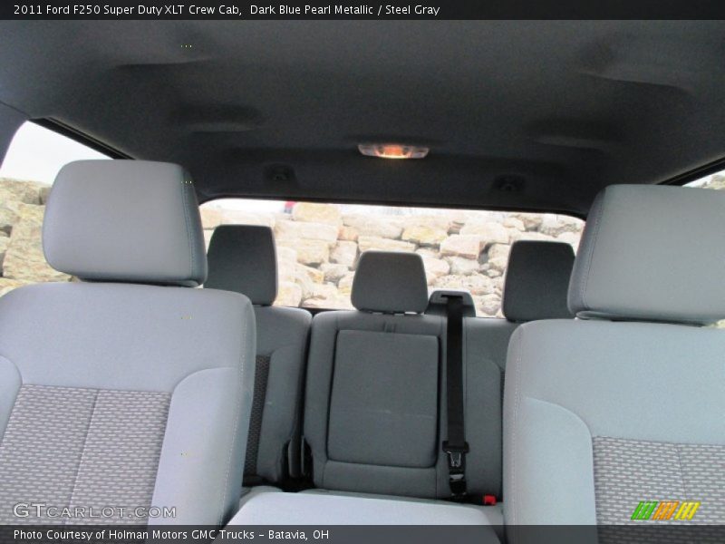 Dark Blue Pearl Metallic / Steel Gray 2011 Ford F250 Super Duty XLT Crew Cab