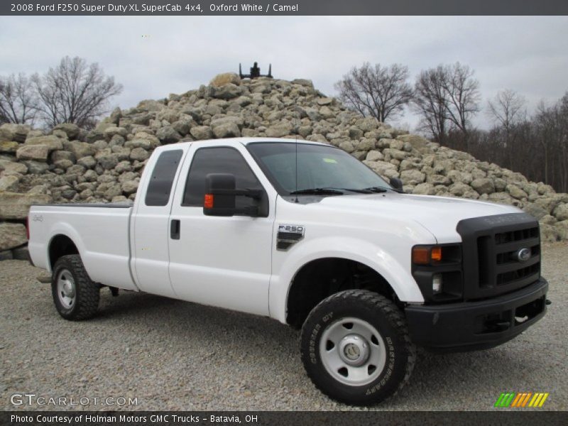 Oxford White / Camel 2008 Ford F250 Super Duty XL SuperCab 4x4