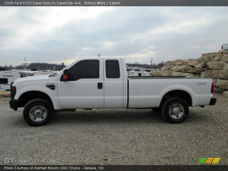 Oxford White / Camel 2008 Ford F250 Super Duty XL SuperCab 4x4