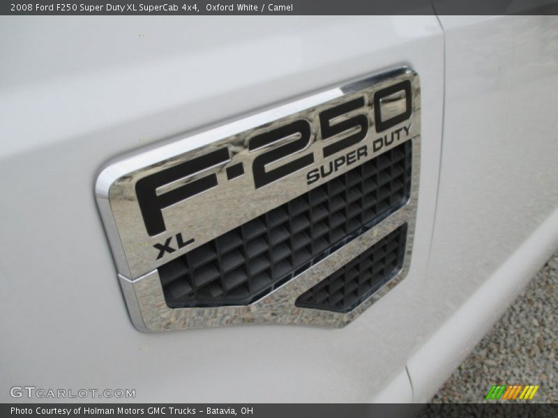 Oxford White / Camel 2008 Ford F250 Super Duty XL SuperCab 4x4