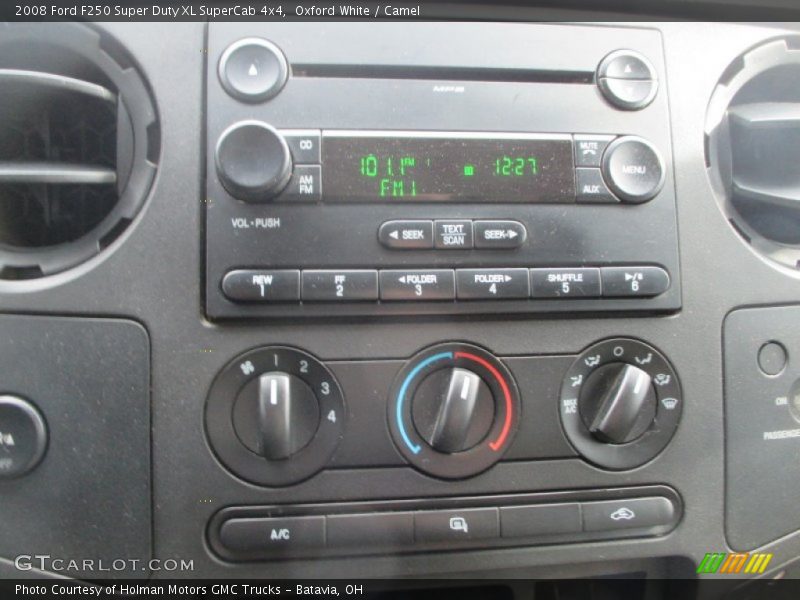 Oxford White / Camel 2008 Ford F250 Super Duty XL SuperCab 4x4