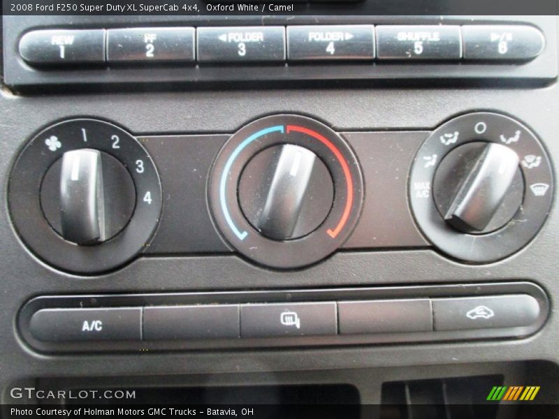 Oxford White / Camel 2008 Ford F250 Super Duty XL SuperCab 4x4