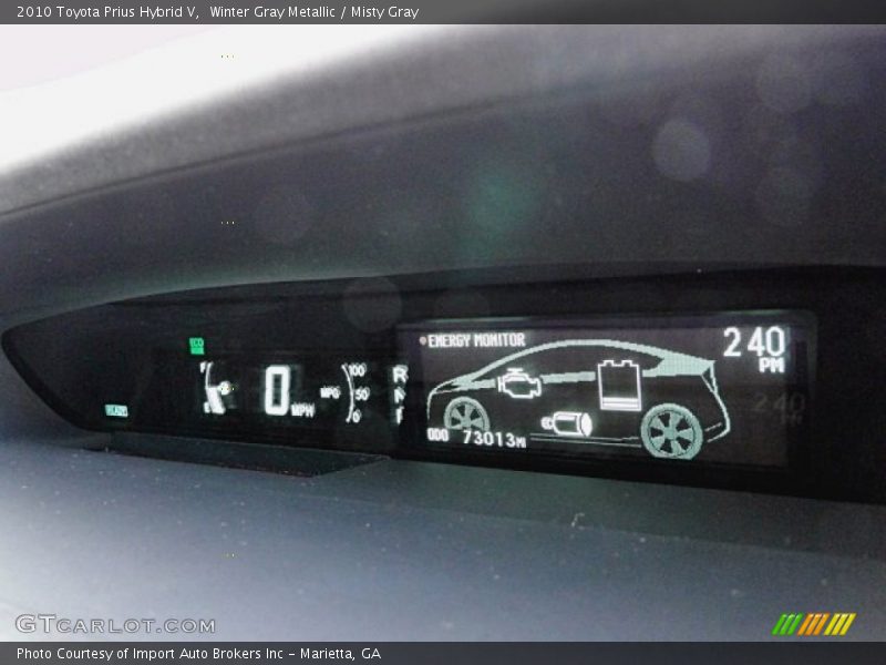 Winter Gray Metallic / Misty Gray 2010 Toyota Prius Hybrid V