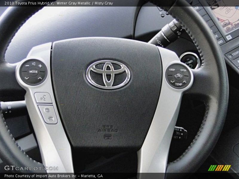 Winter Gray Metallic / Misty Gray 2010 Toyota Prius Hybrid V