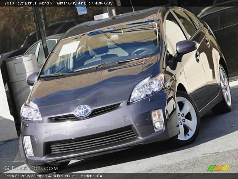 Winter Gray Metallic / Misty Gray 2010 Toyota Prius Hybrid V