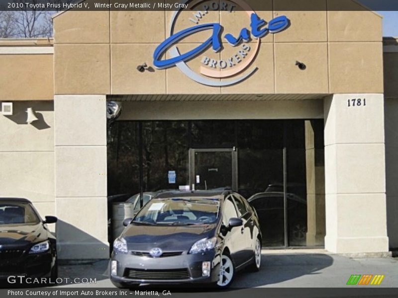 Winter Gray Metallic / Misty Gray 2010 Toyota Prius Hybrid V