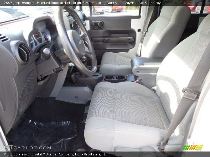 Bright Silver Metallic / Dark Slate Gray/Medium Slate Gray 2007 Jeep Wrangler Unlimited Rubicon 4x4