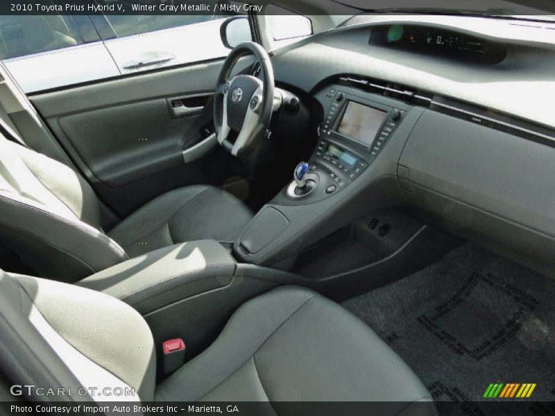 Winter Gray Metallic / Misty Gray 2010 Toyota Prius Hybrid V