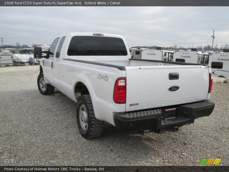 Oxford White / Camel 2008 Ford F250 Super Duty XL SuperCab 4x4