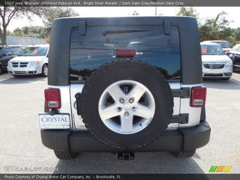Bright Silver Metallic / Dark Slate Gray/Medium Slate Gray 2007 Jeep Wrangler Unlimited Rubicon 4x4