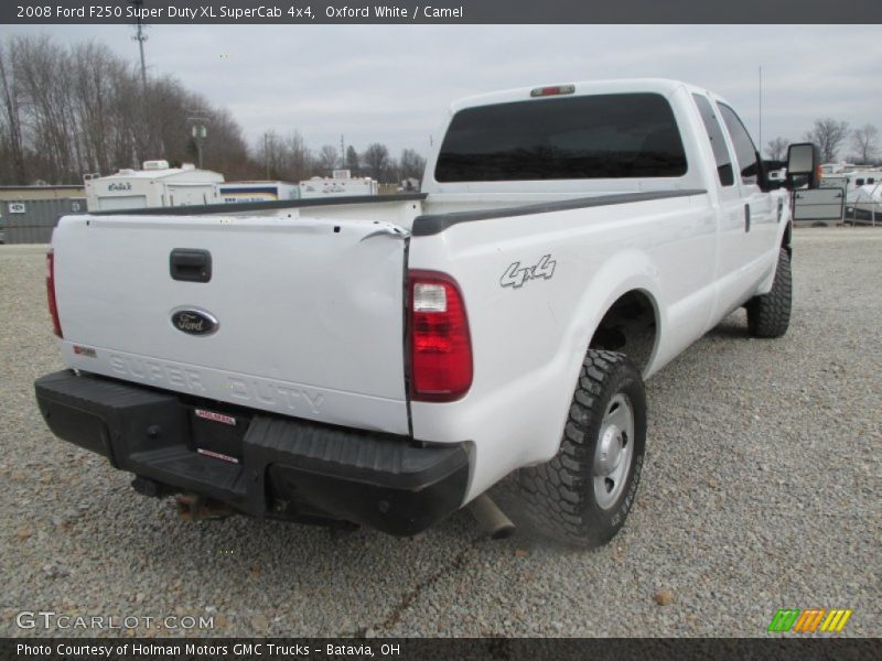Oxford White / Camel 2008 Ford F250 Super Duty XL SuperCab 4x4