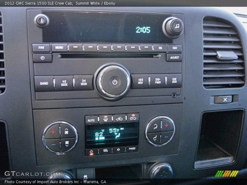 Summit White / Ebony 2012 GMC Sierra 1500 SLE Crew Cab