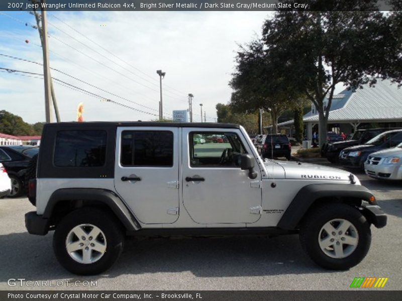 Bright Silver Metallic / Dark Slate Gray/Medium Slate Gray 2007 Jeep Wrangler Unlimited Rubicon 4x4