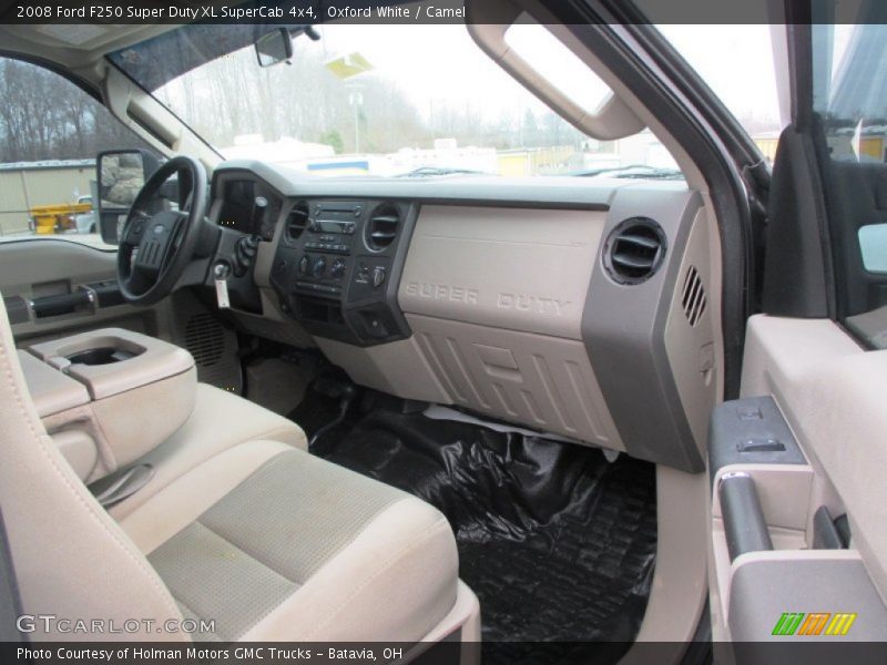 Oxford White / Camel 2008 Ford F250 Super Duty XL SuperCab 4x4