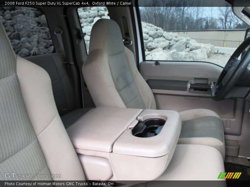 Oxford White / Camel 2008 Ford F250 Super Duty XL SuperCab 4x4