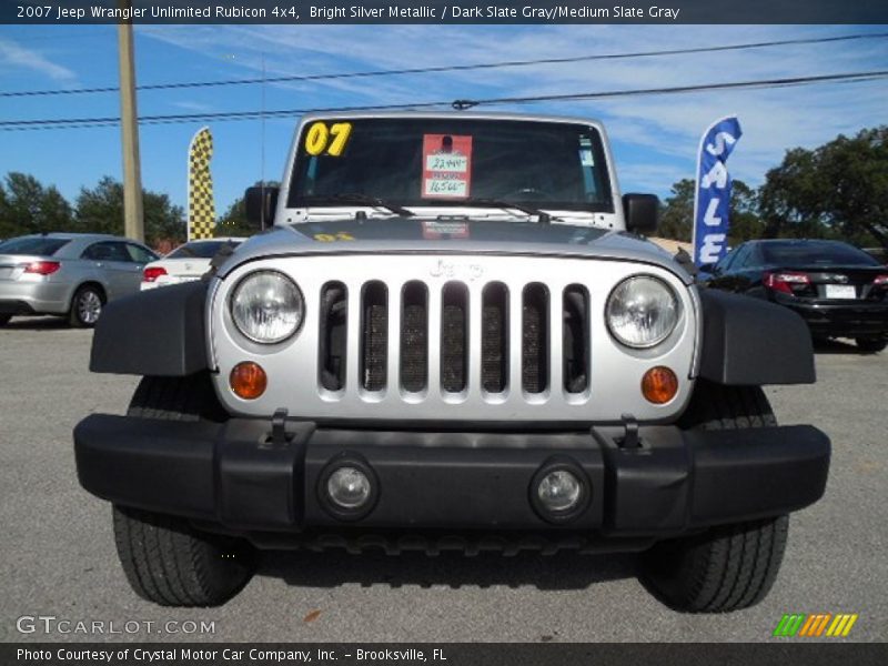 Bright Silver Metallic / Dark Slate Gray/Medium Slate Gray 2007 Jeep Wrangler Unlimited Rubicon 4x4