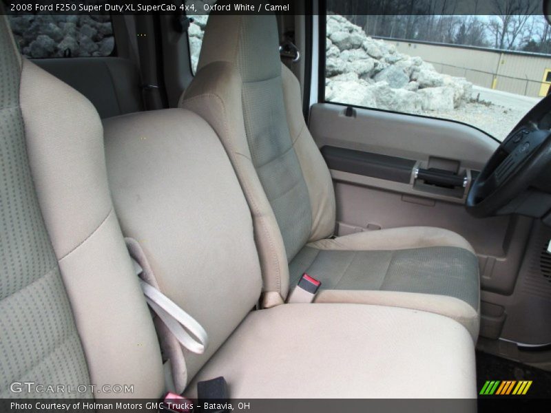 Oxford White / Camel 2008 Ford F250 Super Duty XL SuperCab 4x4