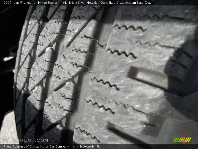 Bright Silver Metallic / Dark Slate Gray/Medium Slate Gray 2007 Jeep Wrangler Unlimited Rubicon 4x4