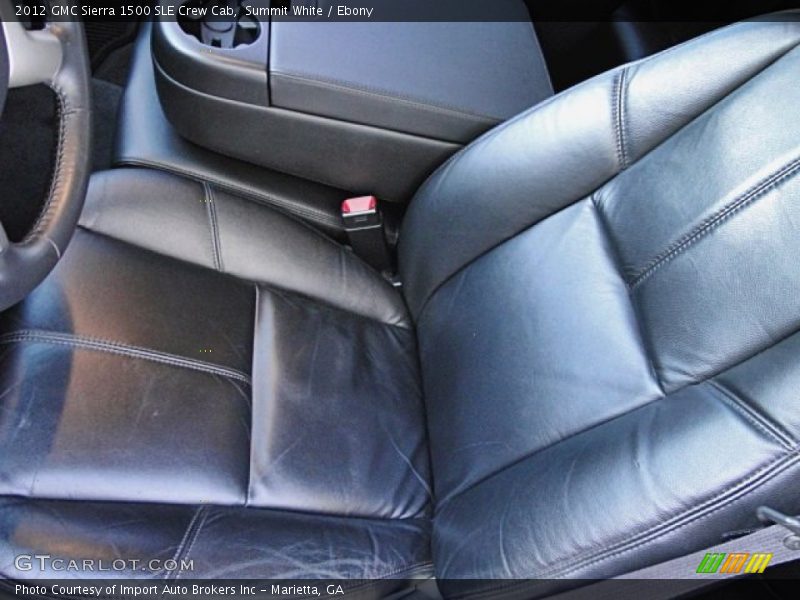 Summit White / Ebony 2012 GMC Sierra 1500 SLE Crew Cab