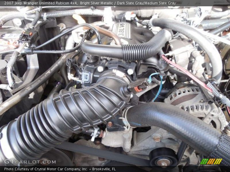 Bright Silver Metallic / Dark Slate Gray/Medium Slate Gray 2007 Jeep Wrangler Unlimited Rubicon 4x4