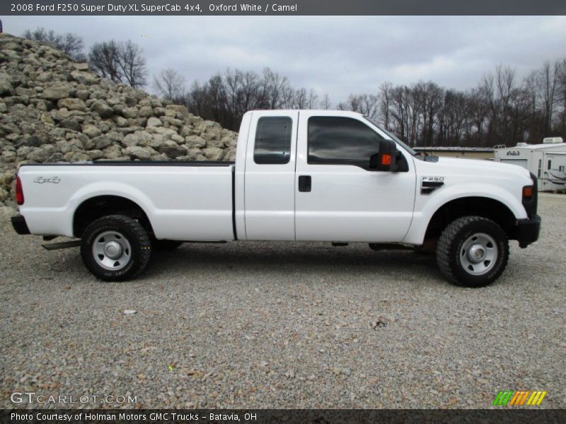 Oxford White / Camel 2008 Ford F250 Super Duty XL SuperCab 4x4