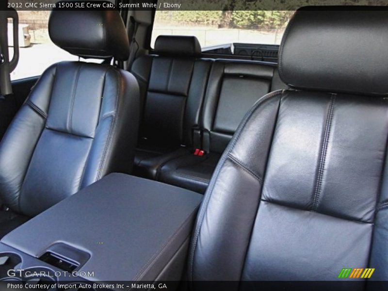 Summit White / Ebony 2012 GMC Sierra 1500 SLE Crew Cab