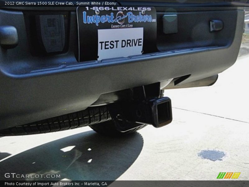 Summit White / Ebony 2012 GMC Sierra 1500 SLE Crew Cab