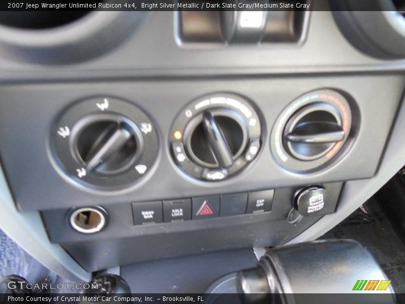 Bright Silver Metallic / Dark Slate Gray/Medium Slate Gray 2007 Jeep Wrangler Unlimited Rubicon 4x4