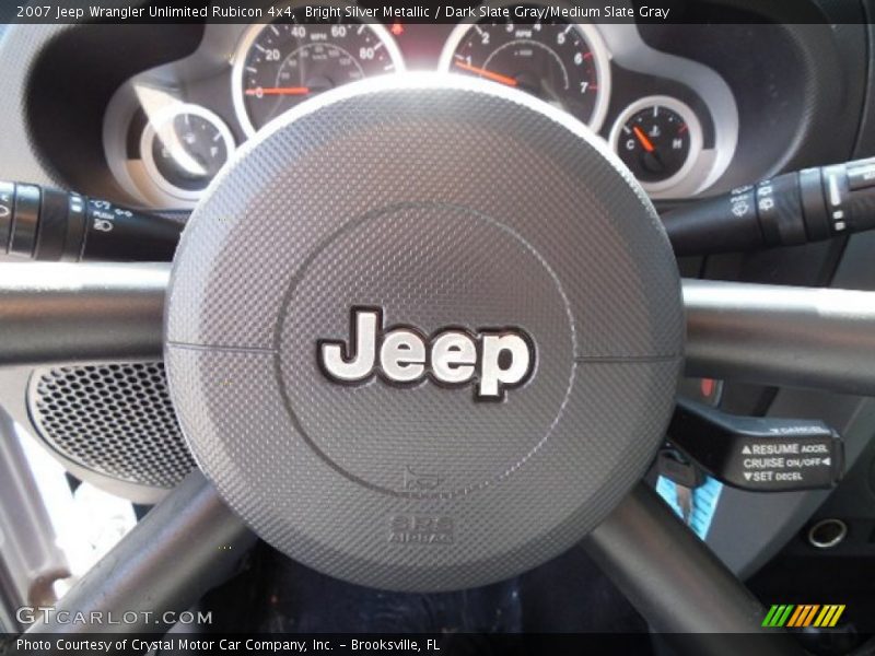 Bright Silver Metallic / Dark Slate Gray/Medium Slate Gray 2007 Jeep Wrangler Unlimited Rubicon 4x4