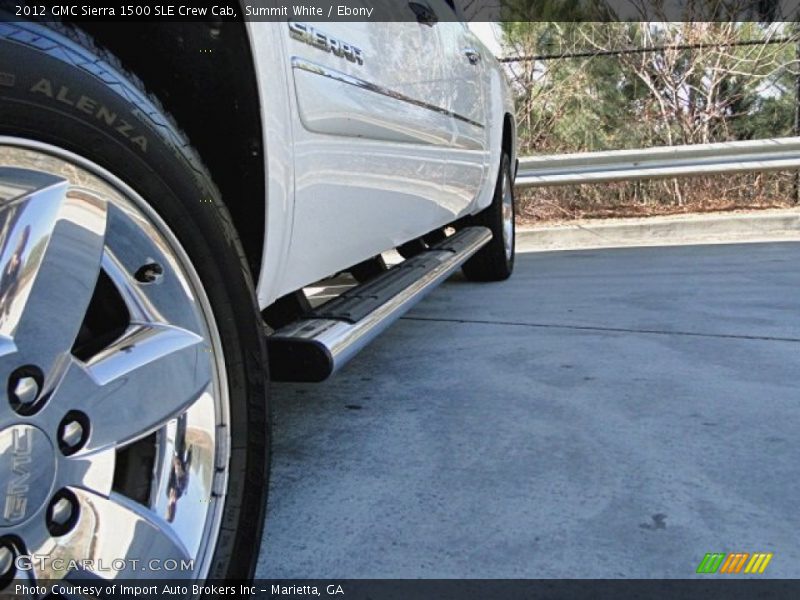 Summit White / Ebony 2012 GMC Sierra 1500 SLE Crew Cab