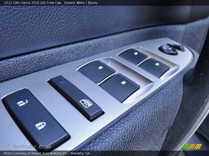 Summit White / Ebony 2012 GMC Sierra 1500 SLE Crew Cab