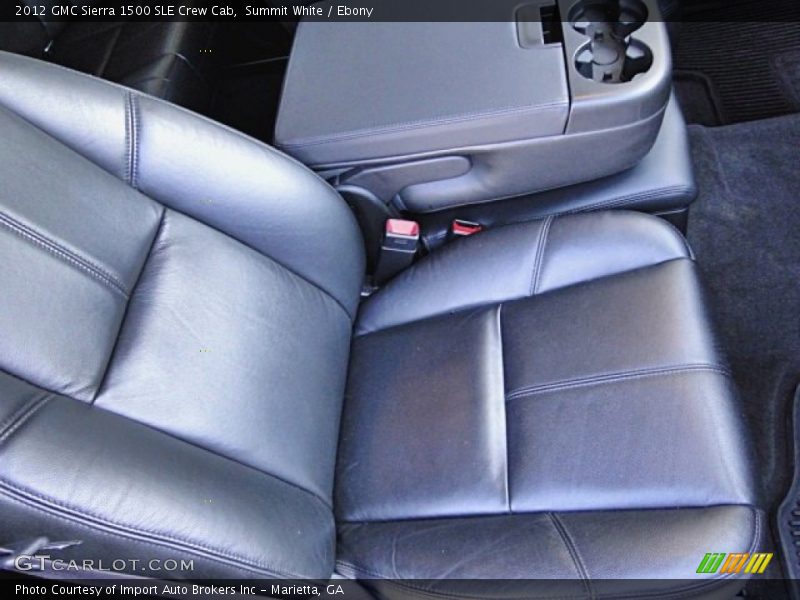 Summit White / Ebony 2012 GMC Sierra 1500 SLE Crew Cab